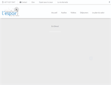 Tablet Screenshot of espoir.ca